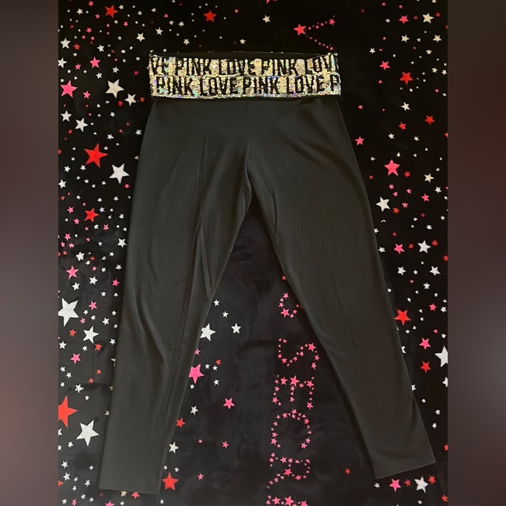 Victoria’s Secret PINK Bling Leggings Large